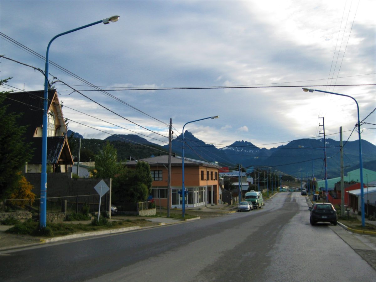 Widok na jedną z ulic w Ushuaia
