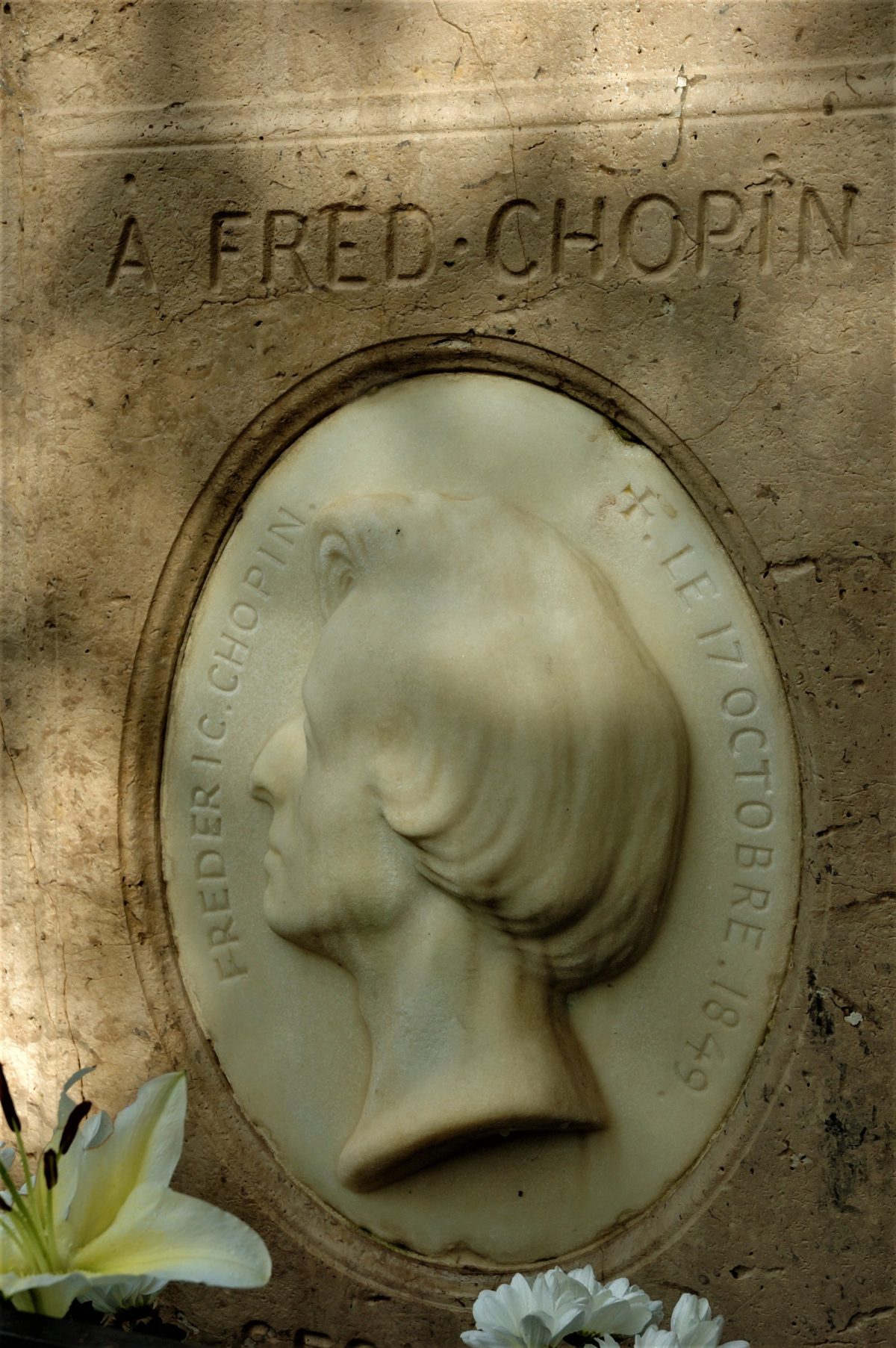 Grób Fryderyka Chopina (1810-1849) na Cmentarzu Pere-Lachaise