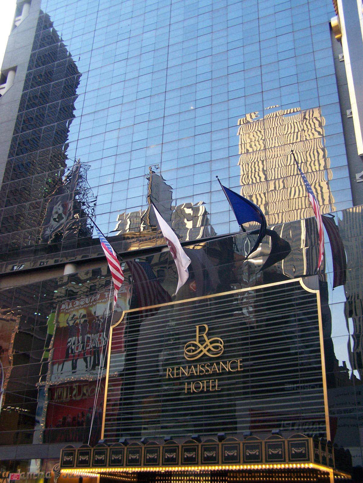 Jeden z luksusowych hoteli przy Time Square