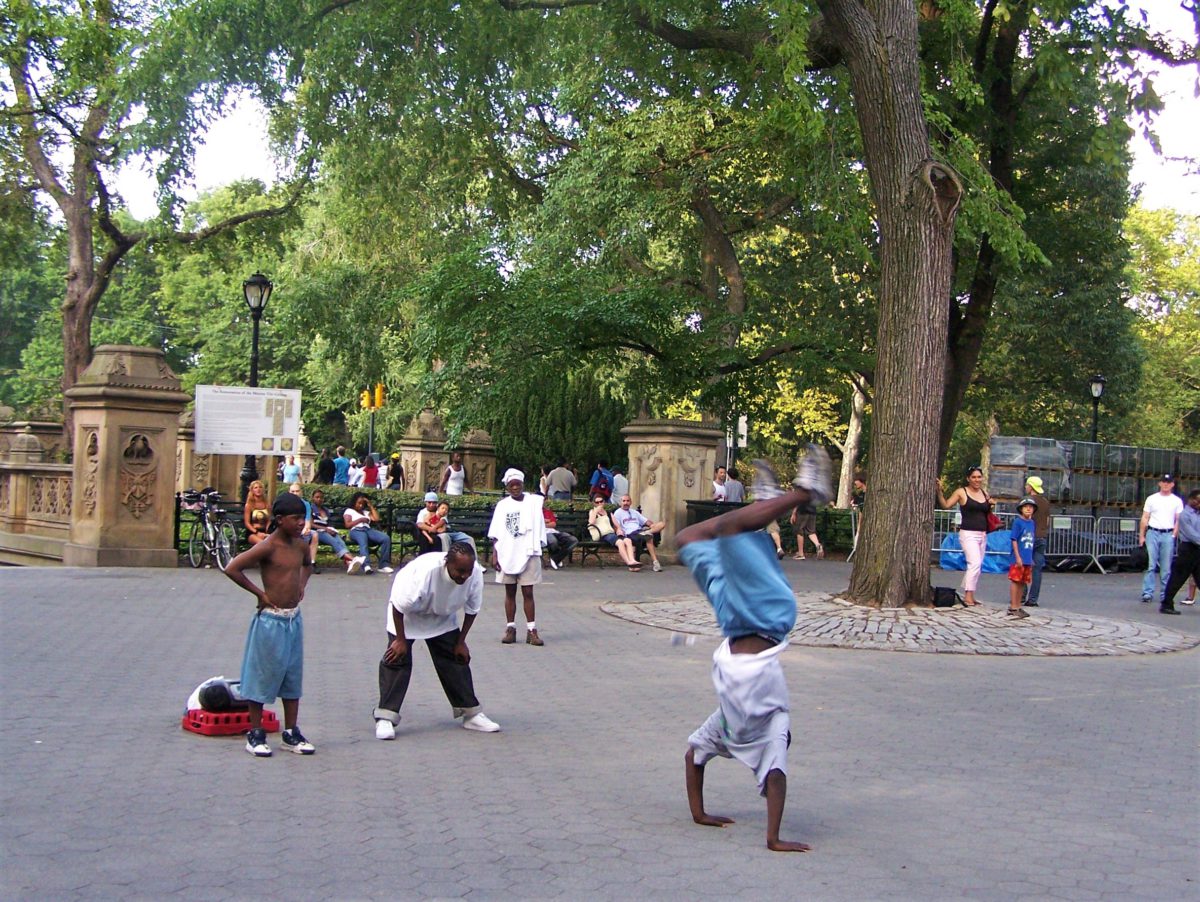 Taniec i muzyka w Central Parku