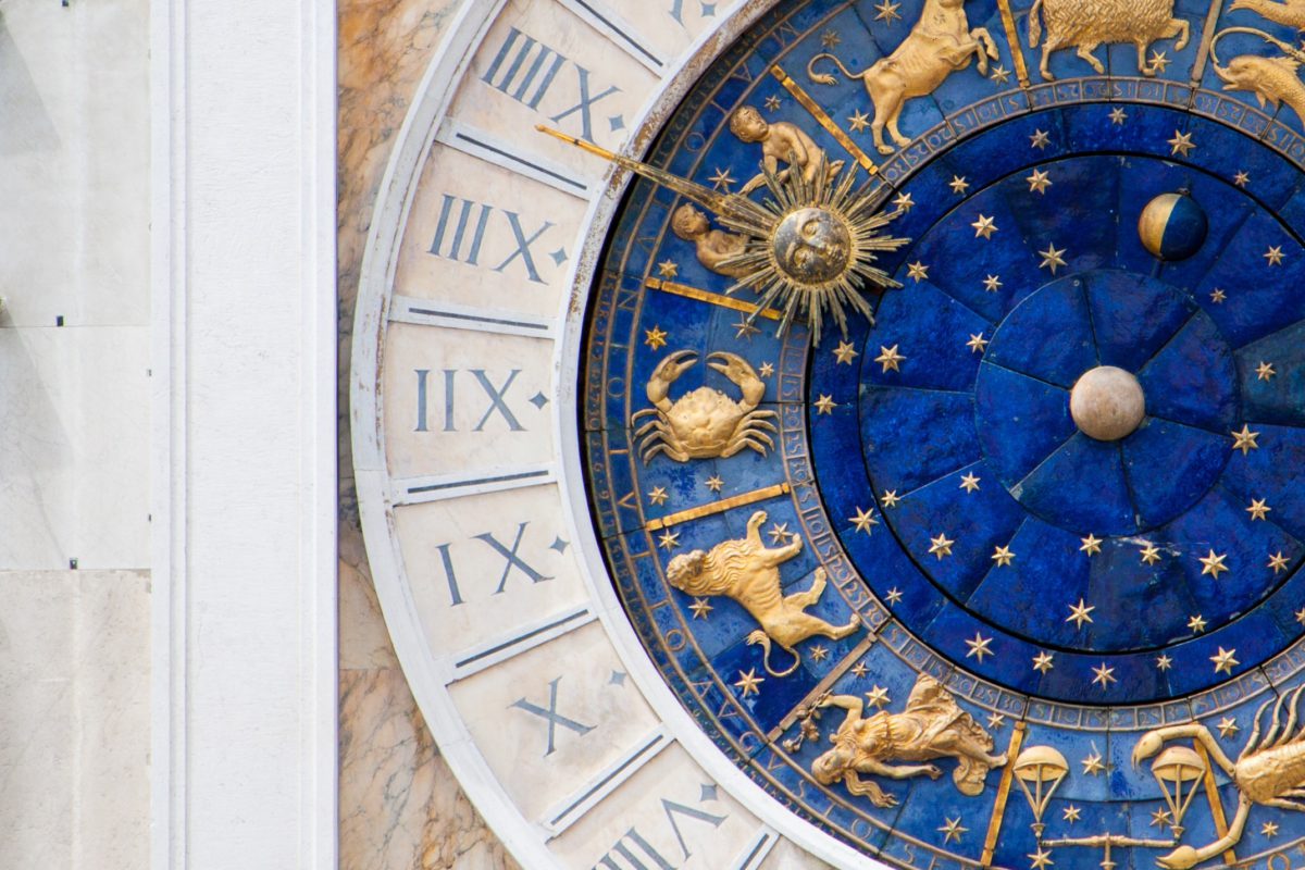 Zegar słoneczny na Torre dell'Orologio (Wieży Zegarowej) przy Placu Świętego Marka w Wenecji. Została zbudowana w latach 1496–1506