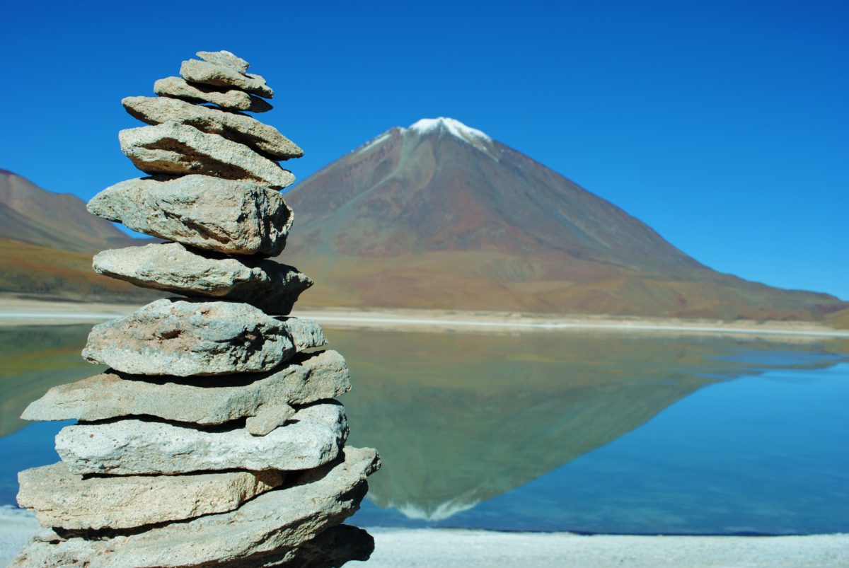 Laguna Verde. Zielona laguna na płaskowyżu Altiplano